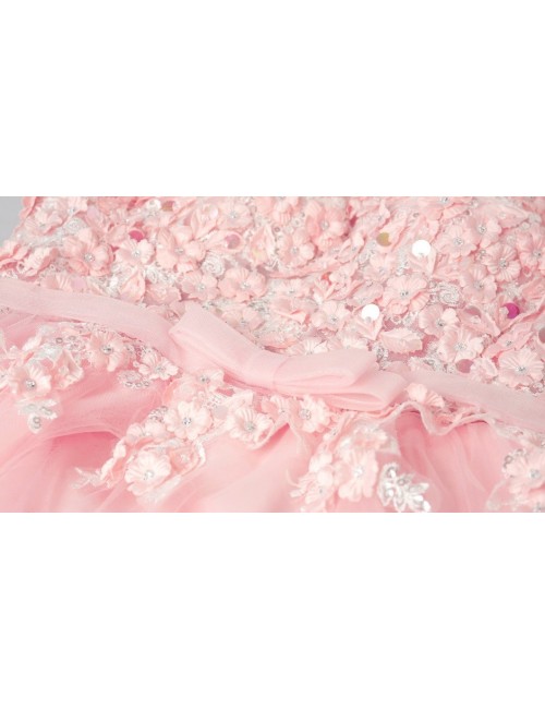 Rochie de seara lunga roz pal